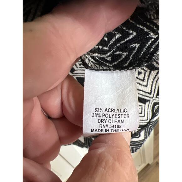 Elliott Lauren size 12 black and off white blazer jacket - Picture 5 of 5